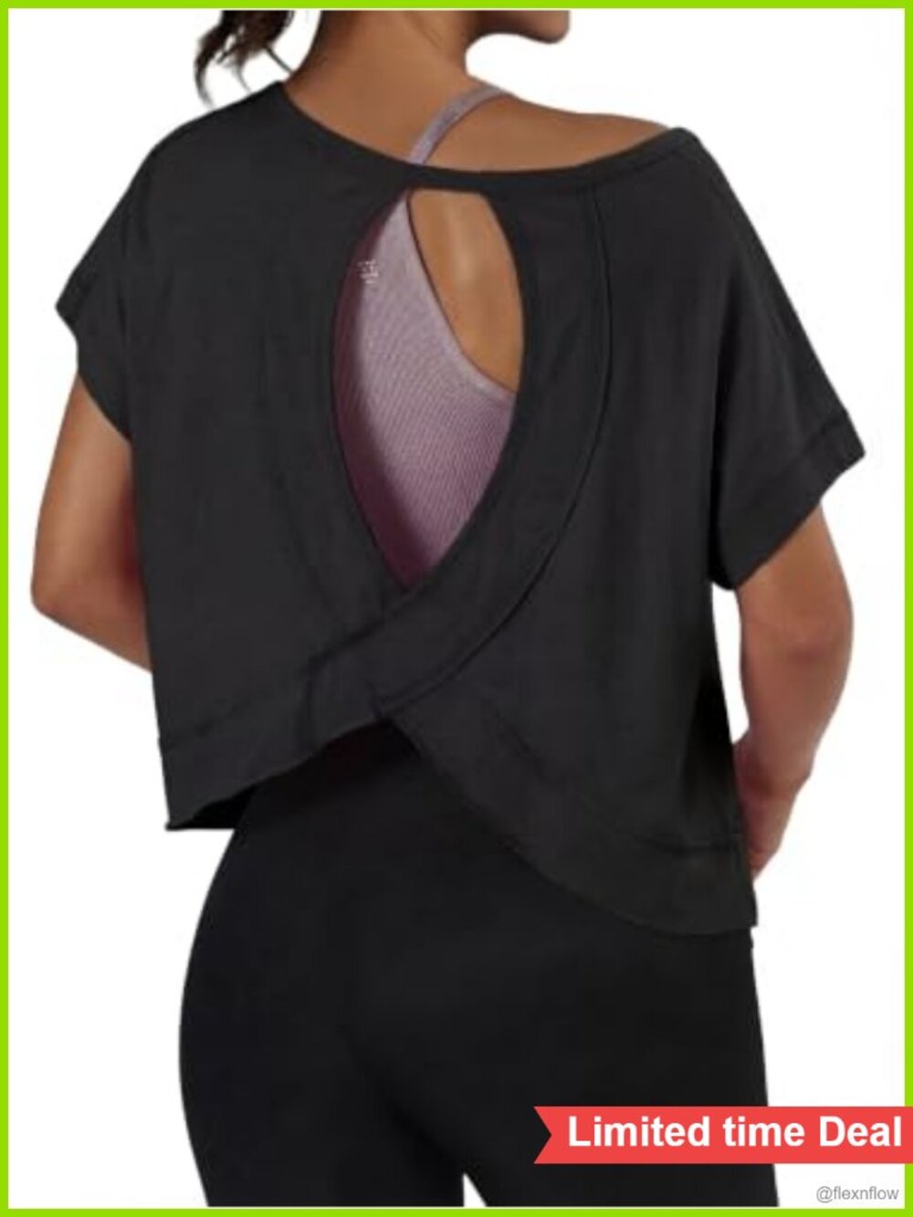 Women's Backless Crop Top Loose Fit T-Shirt Open Back